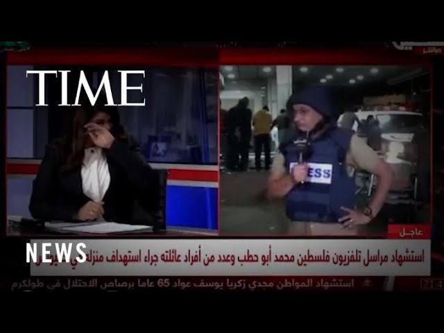 Palestinian TV Correspondent Bursts Into Tears While Reviewing the Situation in Gaza