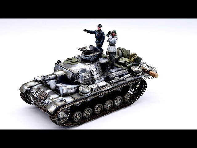 TAKOM 1/35  PanzerⅢ【Painting Video】#howtopaint #scalemodel #tankmodel