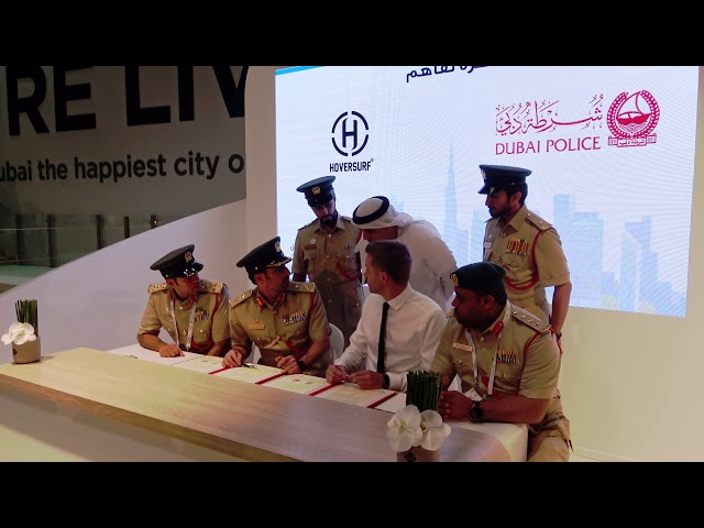MOU Dubai Police + Hoversurf