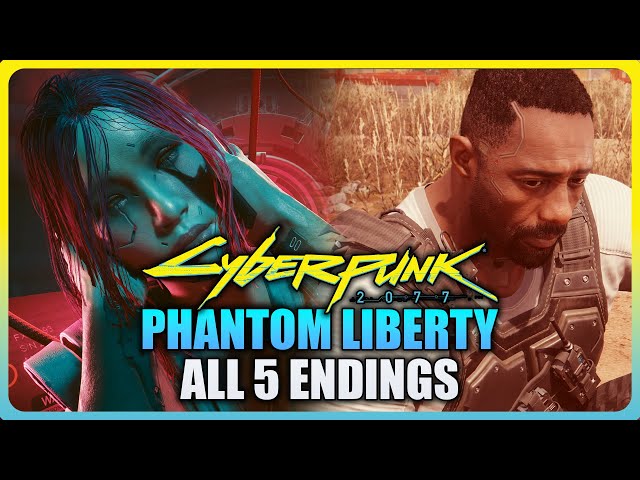Cyberpunk 2077 Phantom Liberty - ALL 5 ENDINGS (Good, Bad & New Ending)