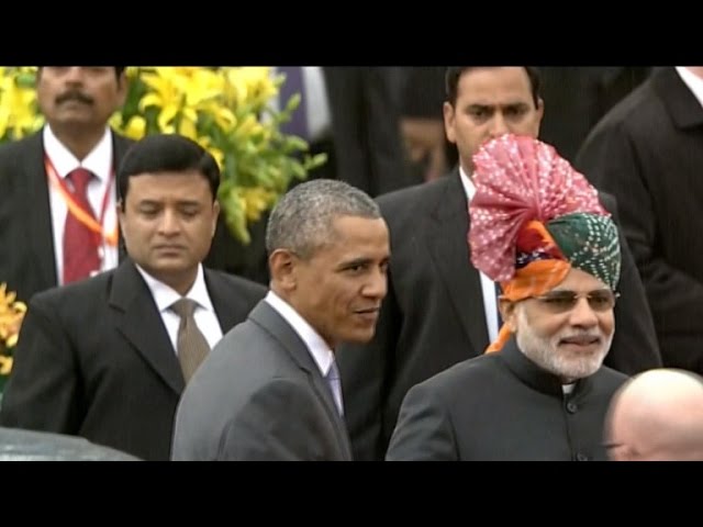 President makes history at India's Republic Day parade