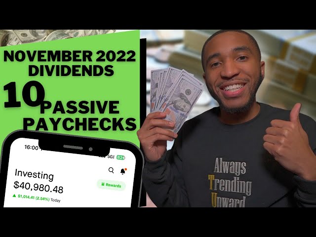 All My Dividend Income $40,000 Portfolio | November 2022