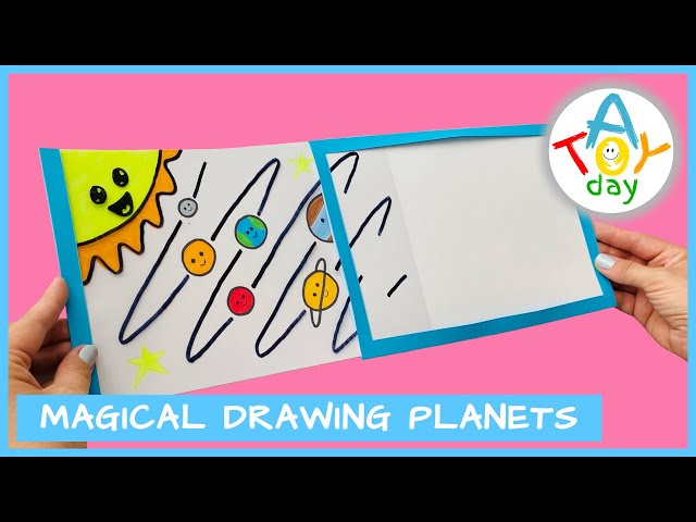 DIY Magical Drawing Planets | How to draw 8 DISAPPEARING Planets of the Solar System for kids