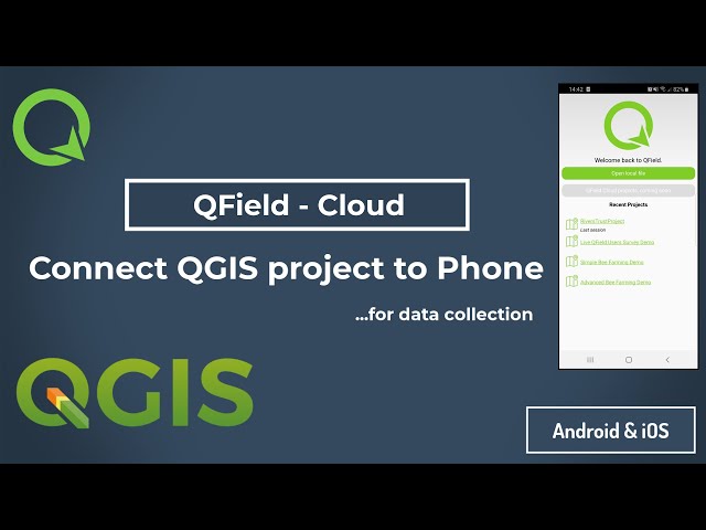 Connect QField Cloud to #android phone and to QGIS project on PC for data collection #qfield #gis