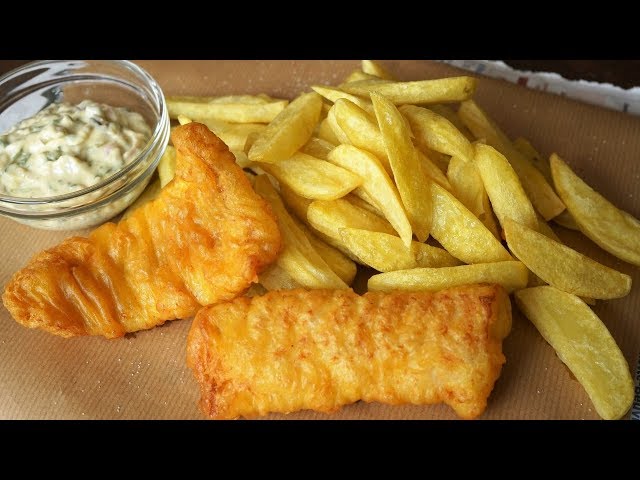 Fish & Chips with Tartar Sauce - London Fast food Way  - Morgane Recipes