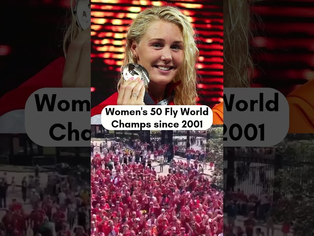 Every Women's 50m Butterfly World Champion since 2001 | #sports #swimming #aquadoha2024