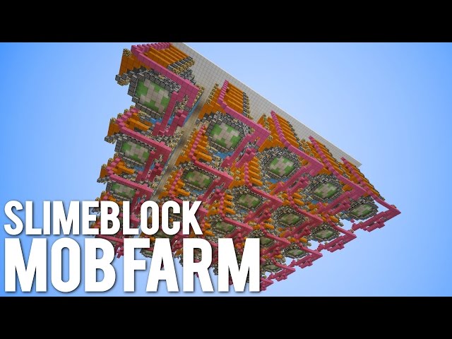 TOO SMALL: HUGE Slimeblock Hostile Mob Farm