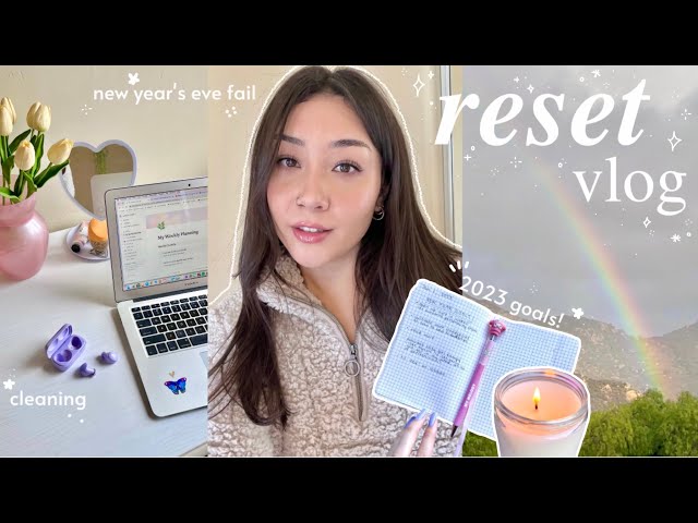 reset vlog!🌱new year’s goals, cleaning, journaling, nature walks