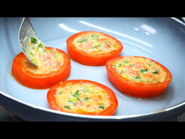 I have never eaten such delicious eggs with tomatoes! A very quick, easy and delicious recipe!