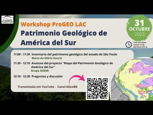 Workshop ProGEO LAC - Mapa do Patrimônio Geológico da América do Sul