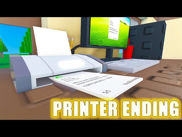 OOPS, I FAILED MY MATH TEST *Printer Ending (GOOD ENDING?)* Roblox