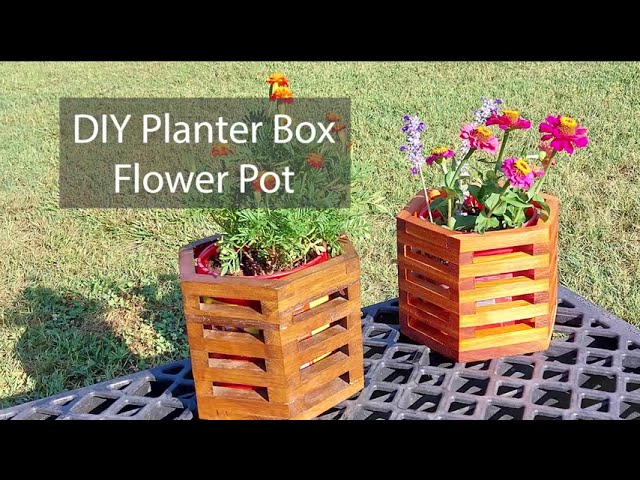 DIY Planter Box Flower Pot From a Recycled Coffee Canister