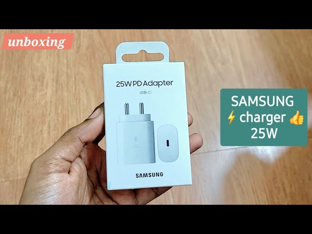 Samsung 25W type-c adapter (unboxing) @₹950