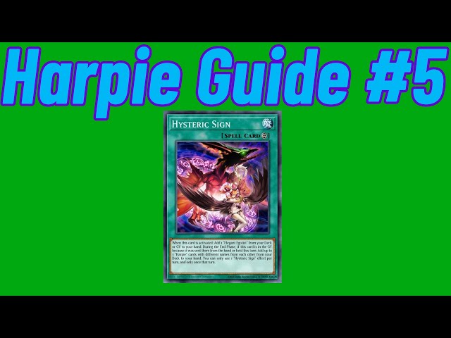 Harpie Deck Guide #5 - Hysteric Sign [ Yu-Gi-Oh! TCG / Master Duel ]