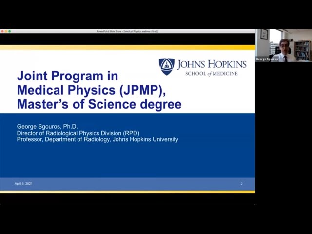 Johns Hopkins Master of Science in Medical Physics Webinar