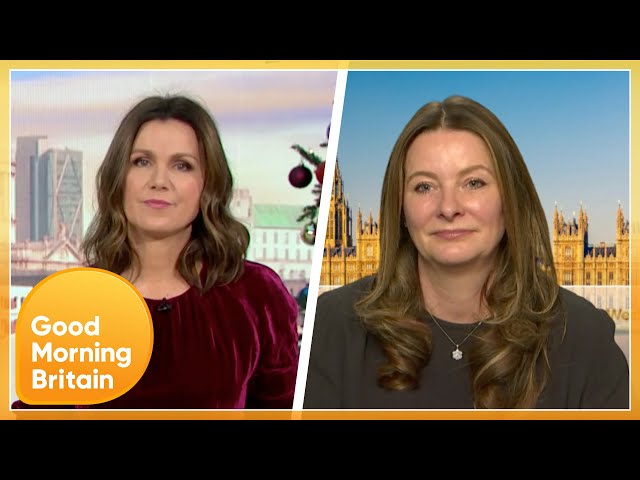 Susanna Quizzes Gillian Keegan On Mask Wearing Enforcement As Omicron Rules Introduced | GMB
