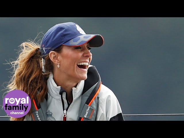Duchess of Cambridge Laughs as she Wins Wooden Spoon at Regatta Race