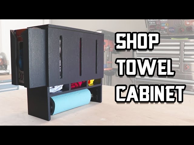 DIY Shop Towel Cabinet Build // Shop Organization
