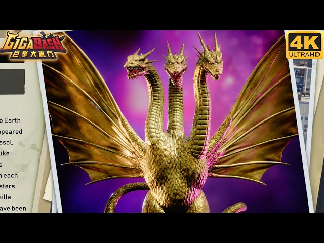 King Ghidorah Gameplay - Gigabash Godzilla Nemesis DLC (4K 60FPS)