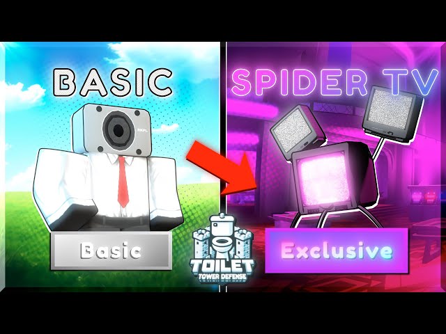 Basic to Spider TV Toilet Tower Defense | Full Movie