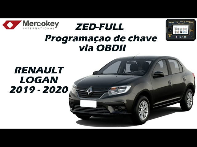 Programação de chave Renault Logan 2019 2020