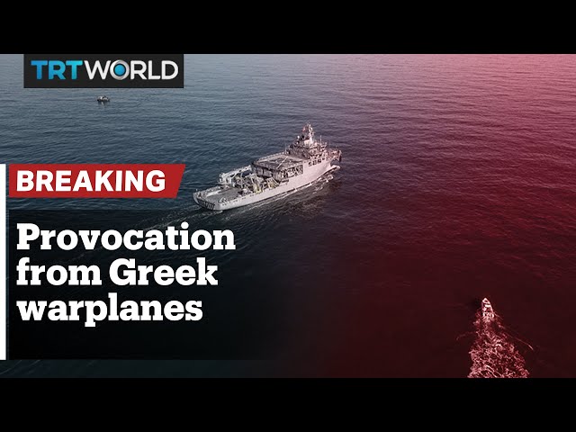 Turkish research ship harassed by four Greek F-16s jets in international waters of north Aegean Sea