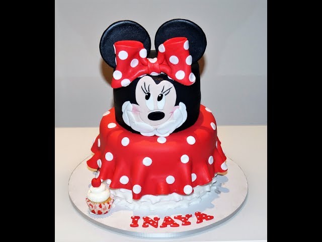 Cake decorating tutorials | how to make a MINNIE mouse cake | Sugarella Sweets