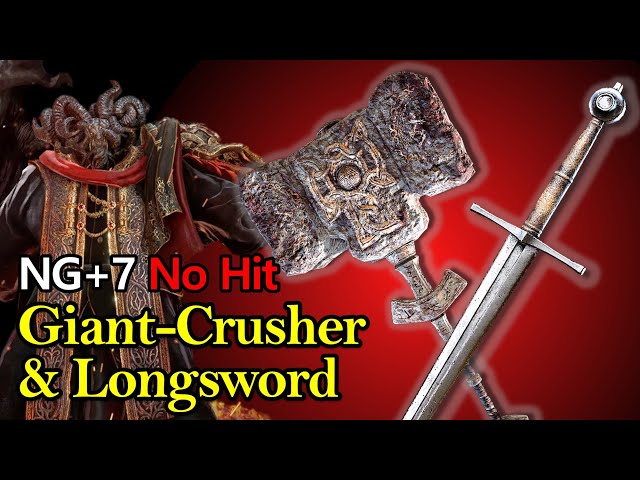 Mohg NG+7 with "Longsword" & "Giant-Crusher" (No Damage) [Elden Ring]