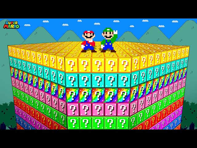 Super Mario Bros. but there are Too Many Custom Question Blocks | Win Game Mario