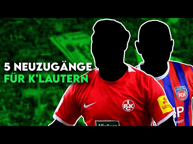 1. FC Kaiserslautern: 5 Transfers für die Etablierung in der 2. Liga und das Aufstiegsrennen!