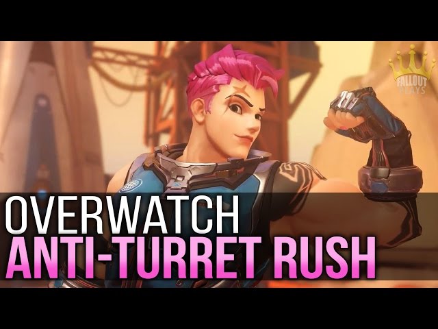 Overwatch Anti-Turret Rush Strat, Under 2 Minute Win