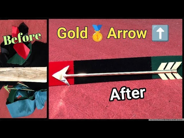 Gold Arrow | Made With Wastage Material | Handmade