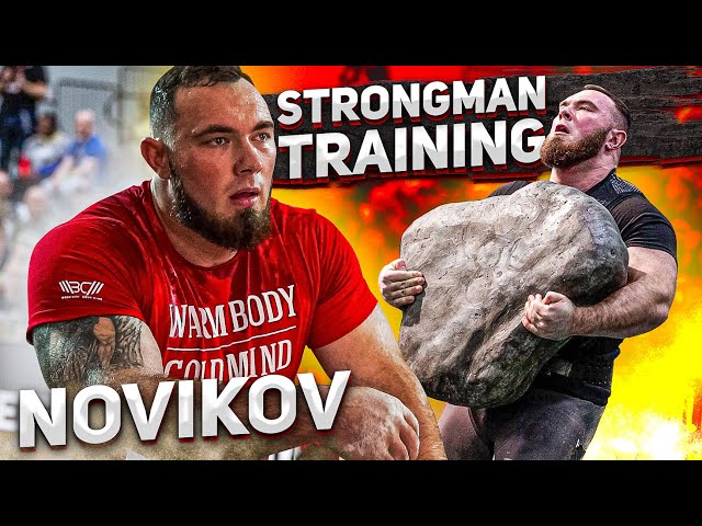 Novikov & Torokhtiy / Strongman training: Atlas Stone & Dumbbell workout. Preparation Arnold Classic