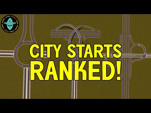 Best City Starts RANKED!  -  How to start a city in Cities Skylines (no mods required)