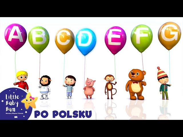 Balonowy alfabet | Piosenki dla dzieci po polsku - 30 minut! | Little Baby Bum