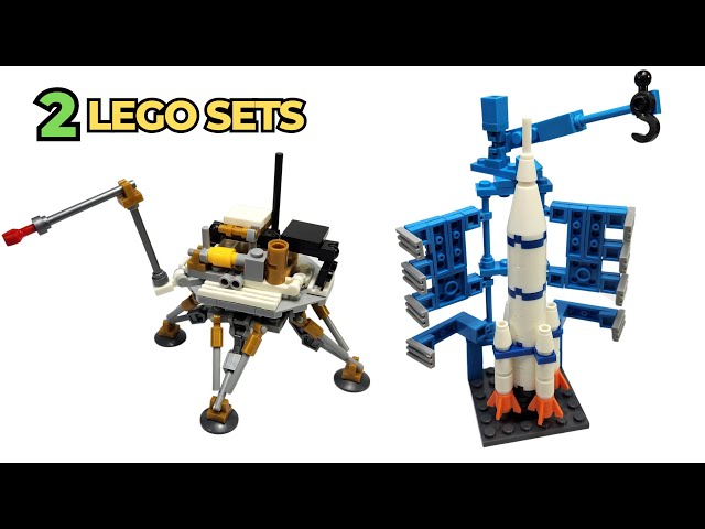 NON LEGO City SPACE Rocket and Mars Lander - LEGO Speed Build