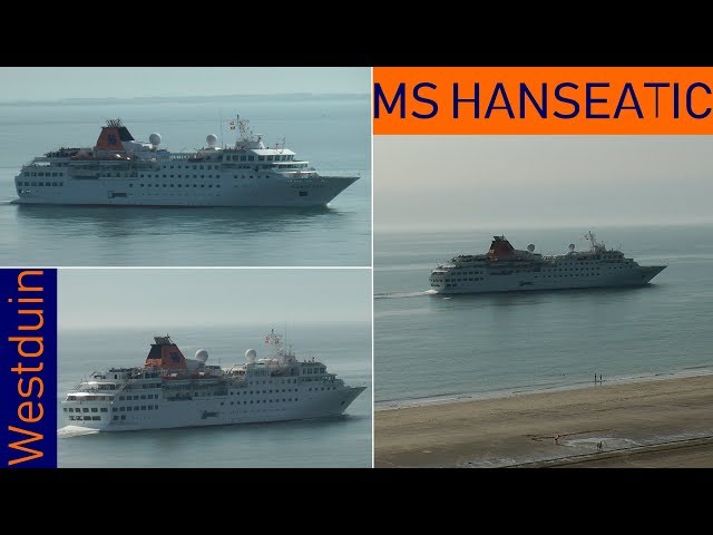 MS Hanseatic passiert Westduin | Hapag-Lloyd Cruises | Zeeland | 08.05.2018