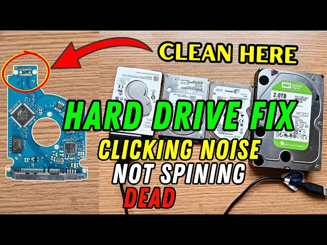 How To Repair A Broken Hard Drive With Beeping And Clicking Noise (EASY Data Recovery)