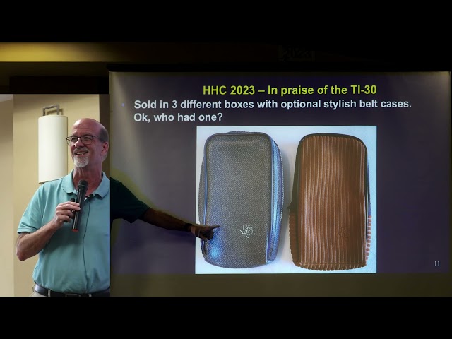 HHC 2023: In Praise of the Original TI-30 (Gene Wright)