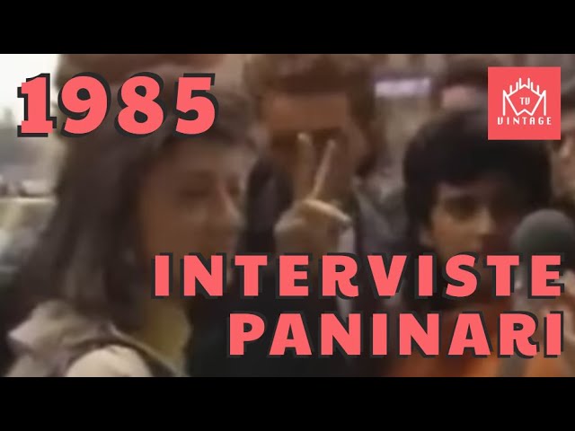Milano 1985 - Anni '80 - Interviste ai Paninari davanti al Burghy di Piazza Duomo - Documentario