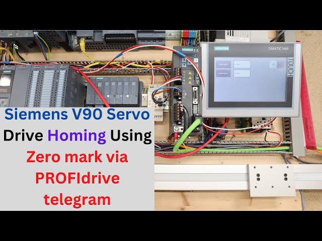 Siemens V90 Servo Drive Homing Using zero mark via PROFIdrive telegram. Eng