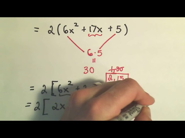 Factoring Trinomials: Factor by Grouping - ex 1