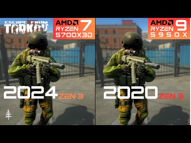 Zen 3 Now vs Then 5700X3D vs 5950X in Tarkov 2024 || faceoff e22