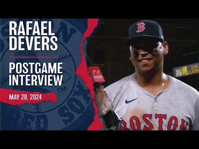 POST GAME PRESSER: Rafael Devers Reacts to Red Sox Milestone In Win Over Orioles