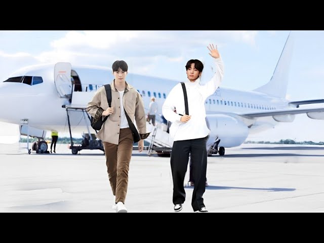 Get off the plane!!! Jungkook and Cha Eun Woo did something unexpected at the airport