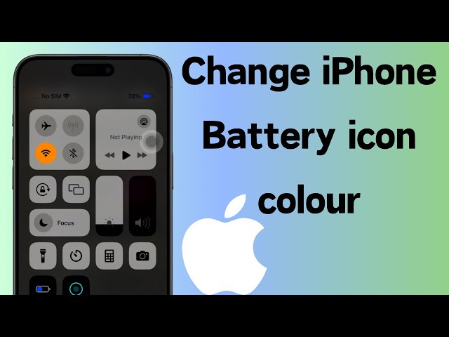 How to Change iPhone Battery Icon Color | Change iPhone Battery Icon Color