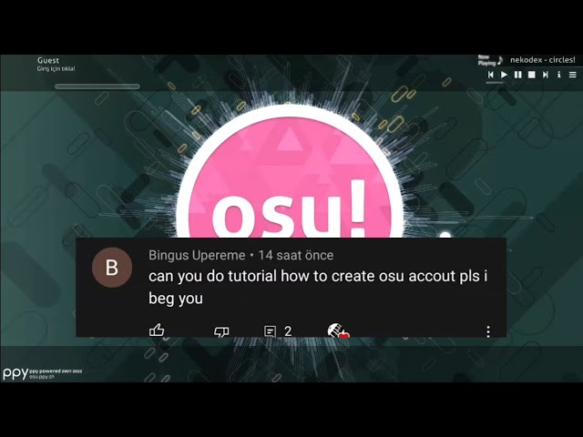 How to Create an osu! account (sooo easy)