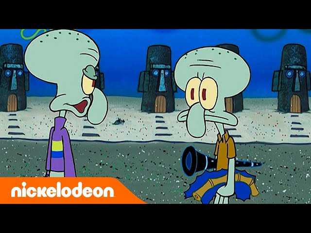 SpongeBob | Skalmar opuszcza Bikini Dolne! | Nickelodeon Polska