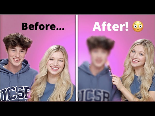 ASKING A GUY QUESTIONS GIRLS ARE TOO AFRAID TO ASK + DOING HIS MAKEUP Charli Elise ft Blake Manning