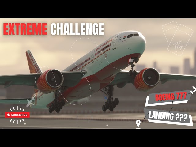 Most STORM Airplane Flight Landing!! Air India Boeing 777 Landing at La Guardia Airport